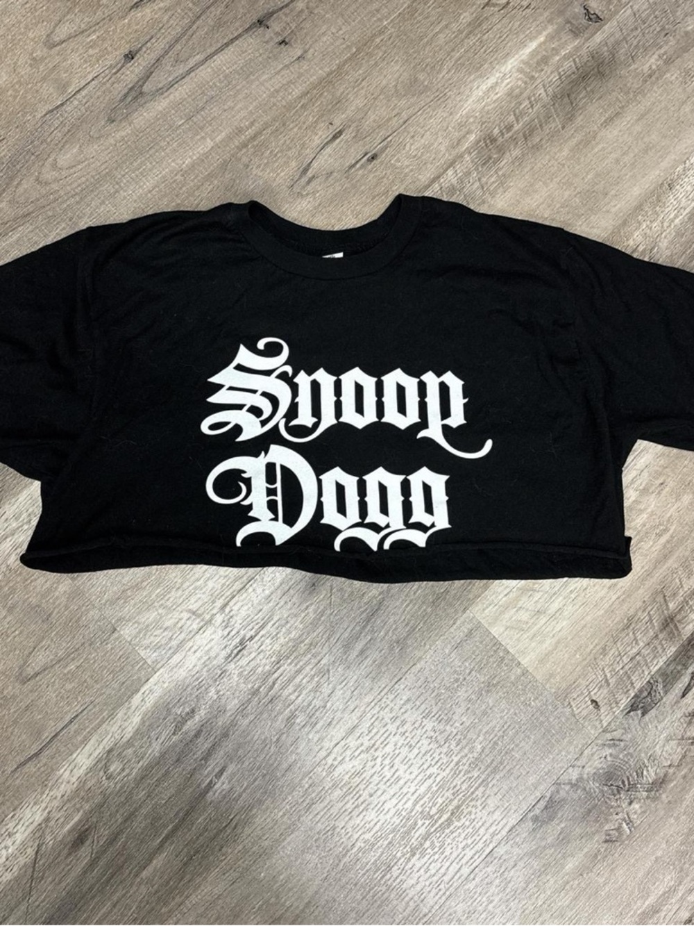 Tultex Black Tee with White Gothic Script